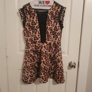 Leopard mini dress